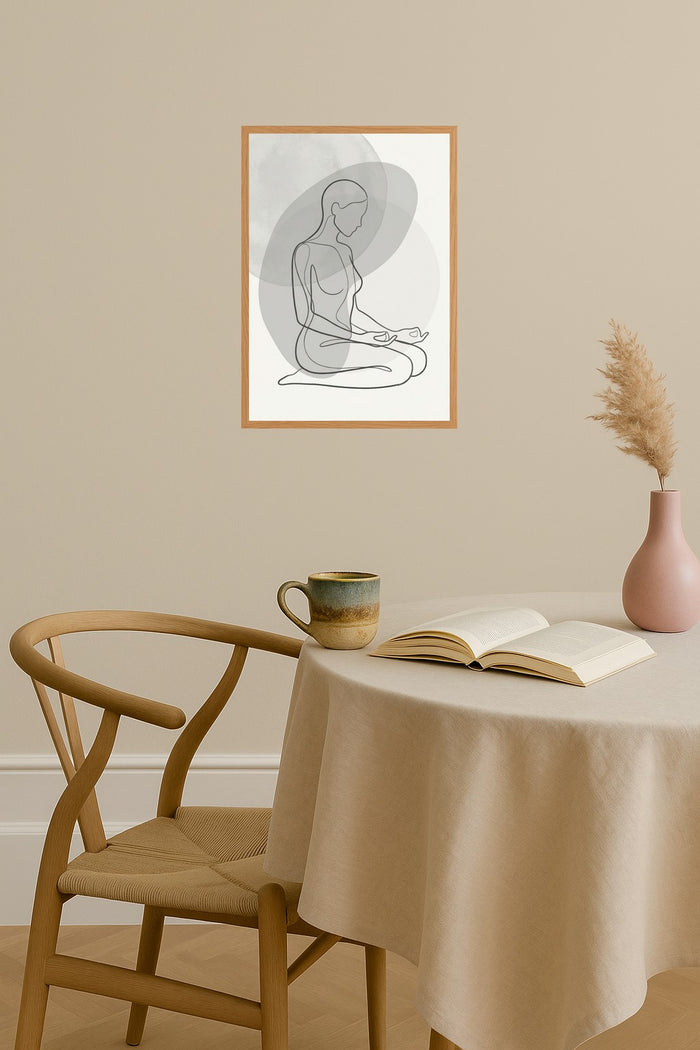 Poster mockup - Single poster in Nordic interior