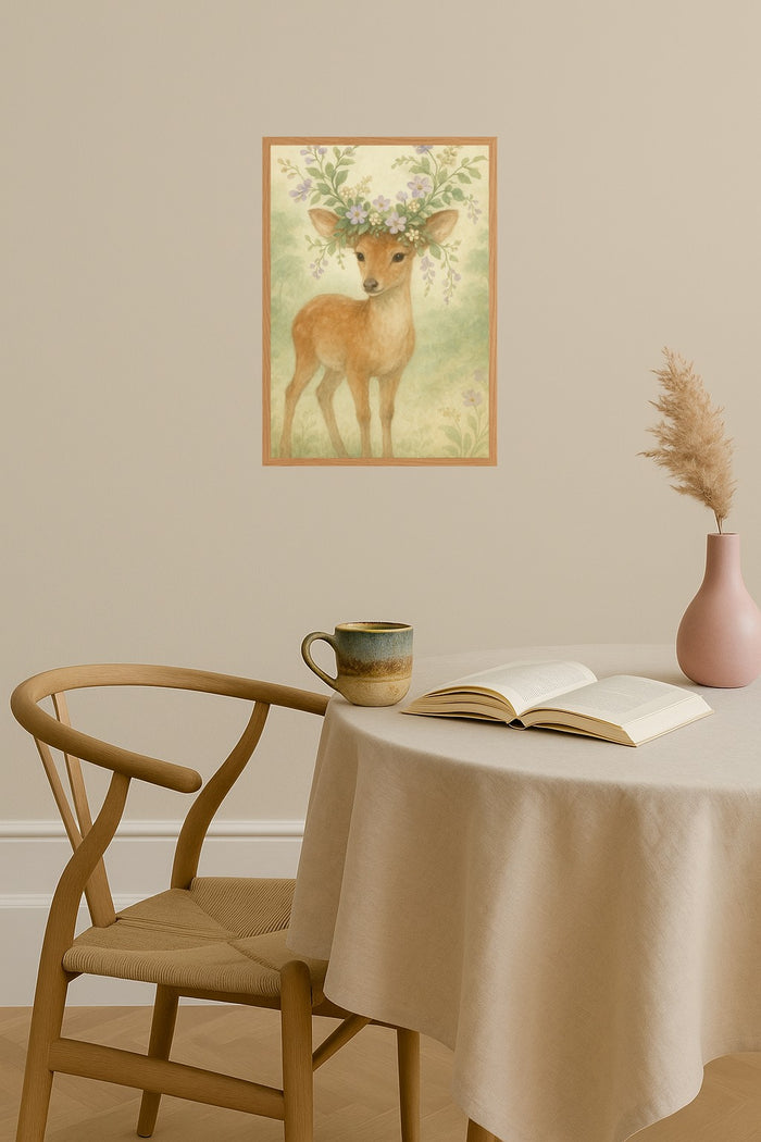 Poster mockup - Single poster in Nordic interior