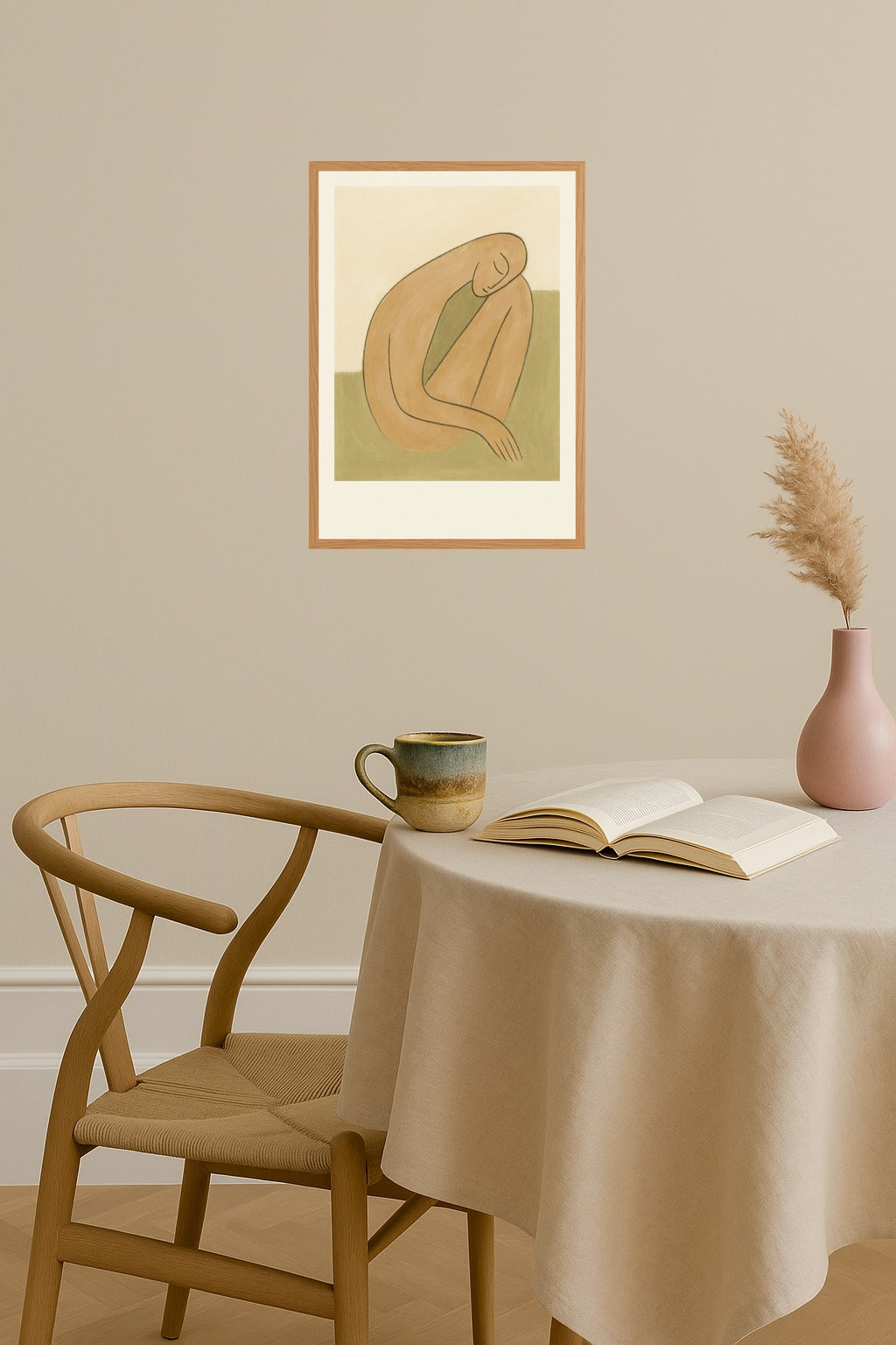 Poster mockup - Single poster in Nordic interior