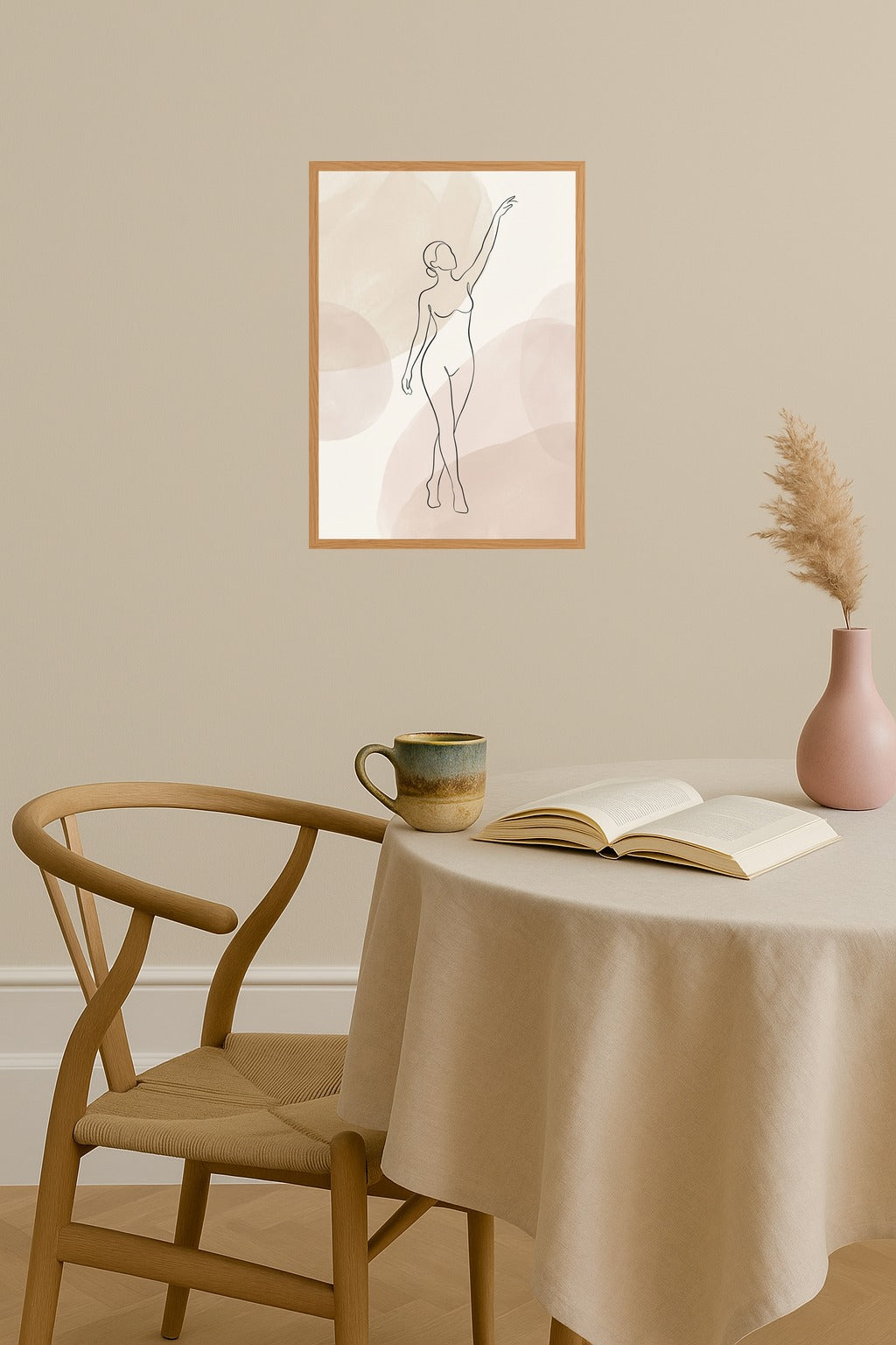 Poster mockup - Single poster in Nordic interior