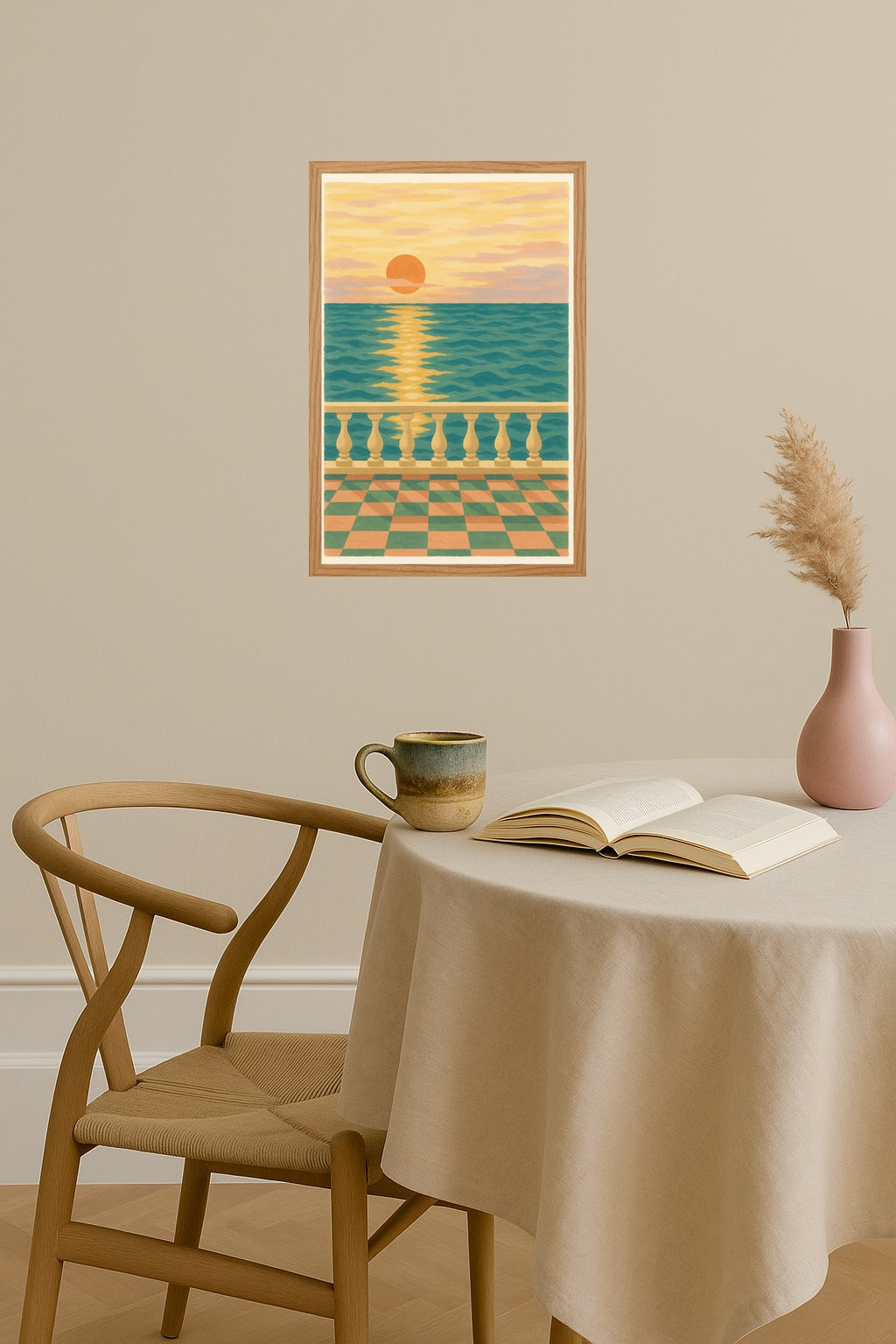 Poster mockup - Single poster in Nordic interior