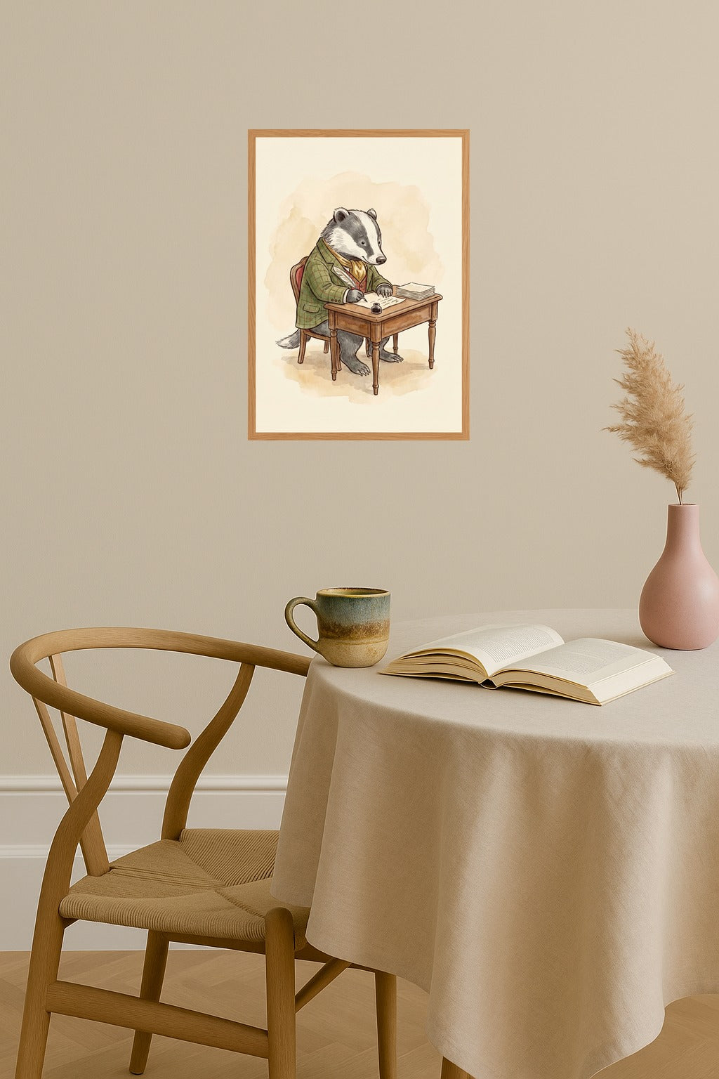 Poster mockup - Single poster in Nordic interior