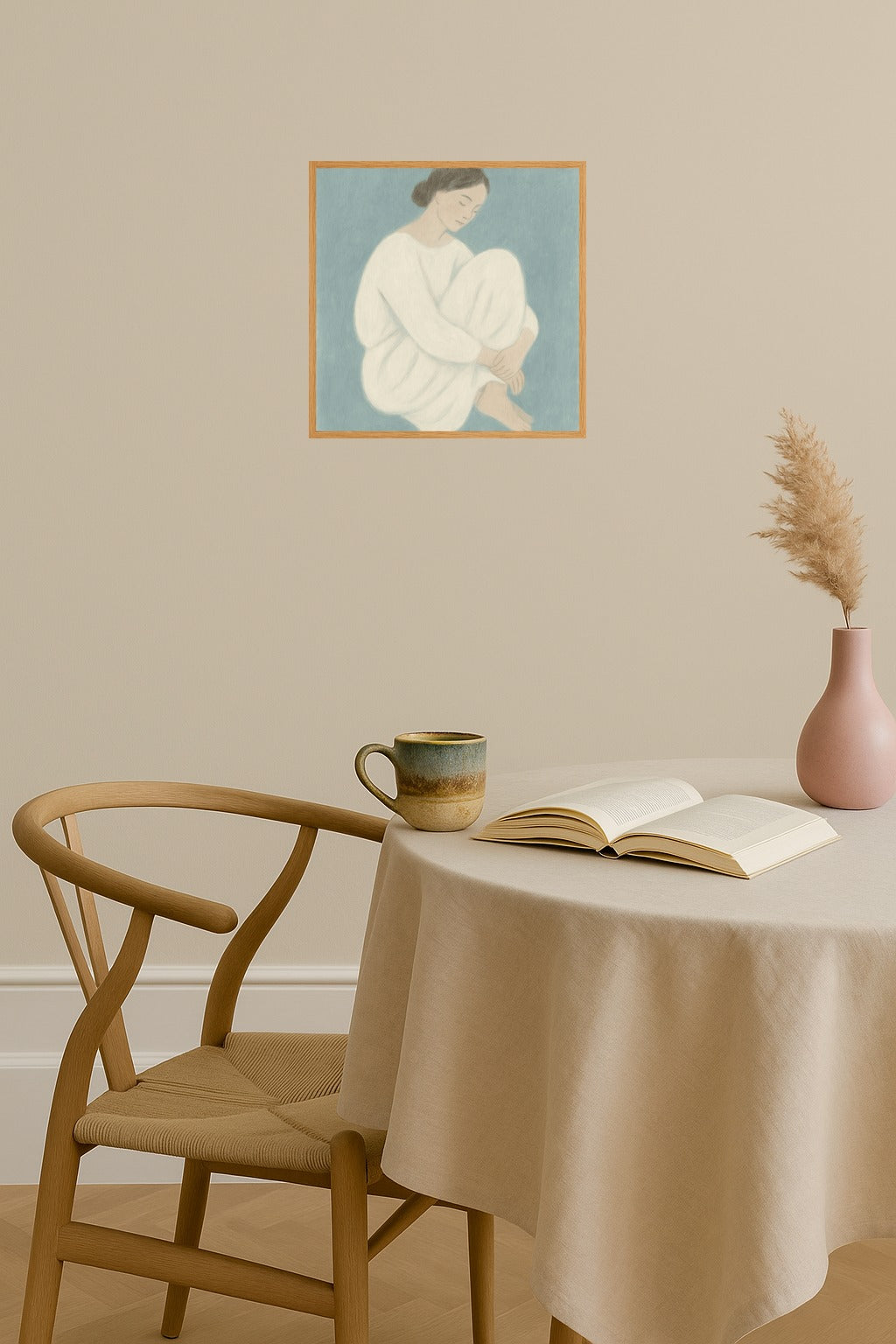 Poster mockup - Single poster in Nordic interior