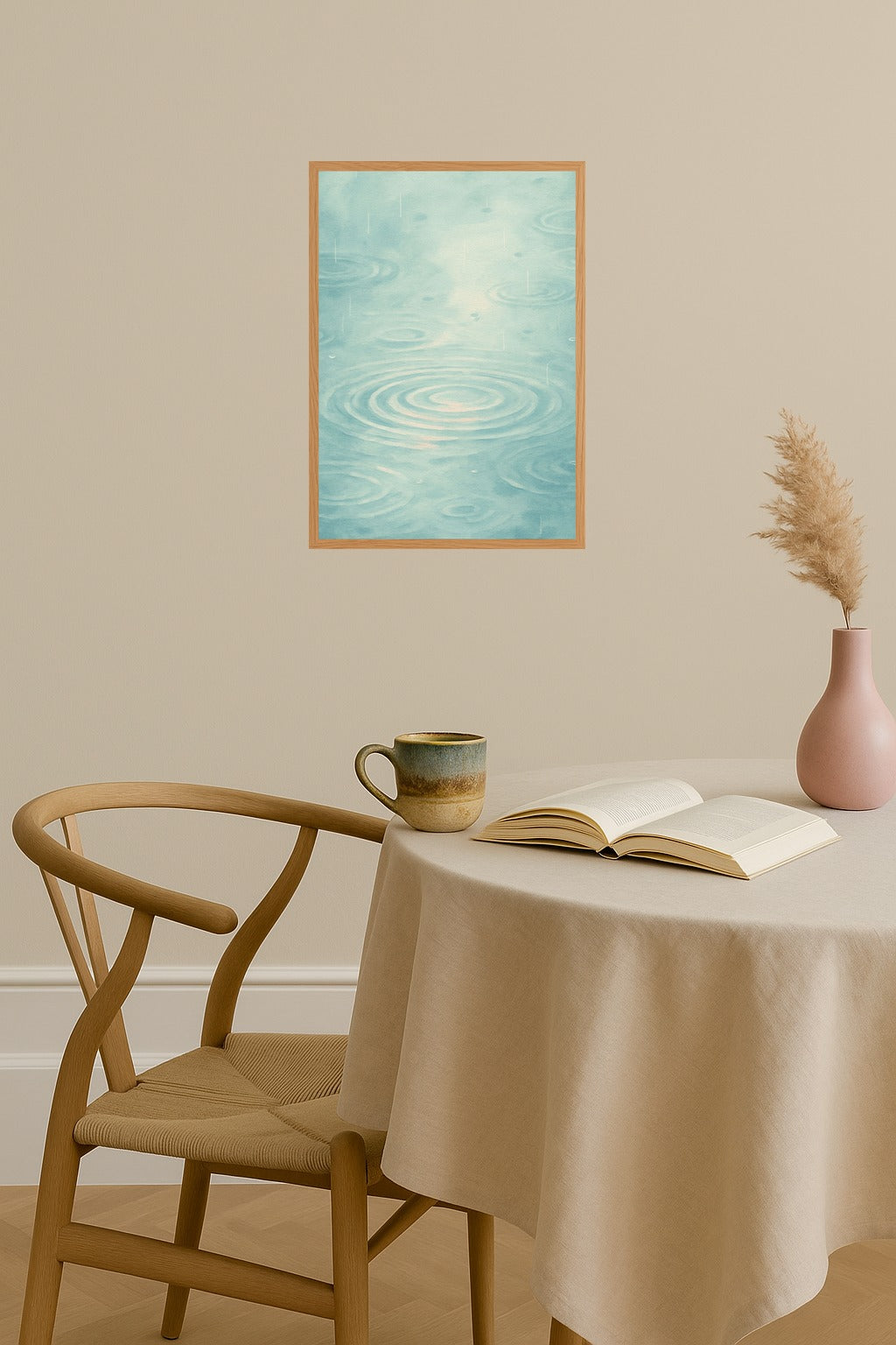 Poster mockup - Single poster in Nordic interior