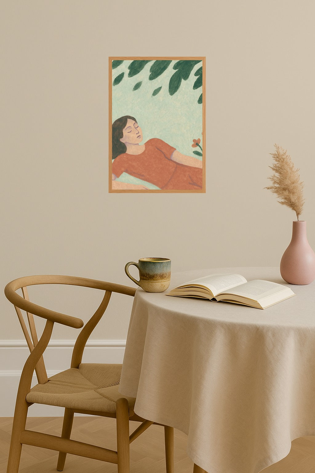 Poster mockup - Single poster in Nordic interior