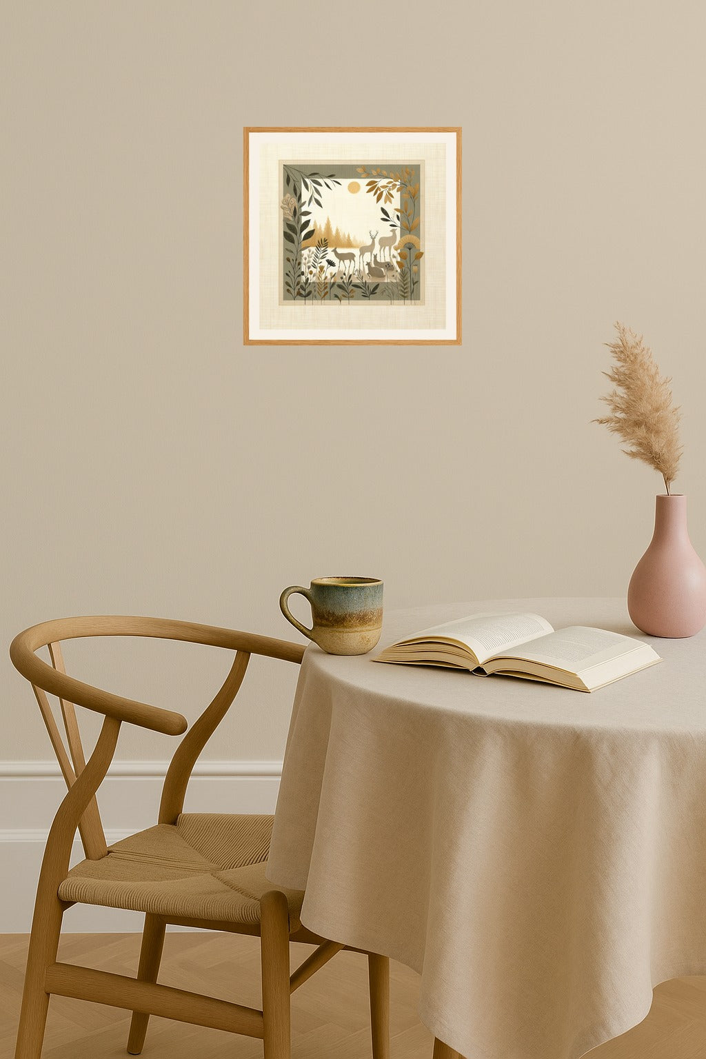 Poster mockup - Single poster in Nordic interior