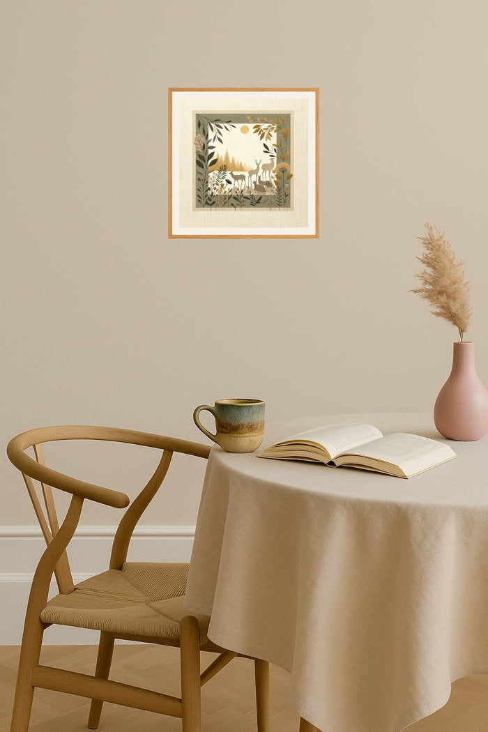 Poster mockup - Single poster in Nordic interior