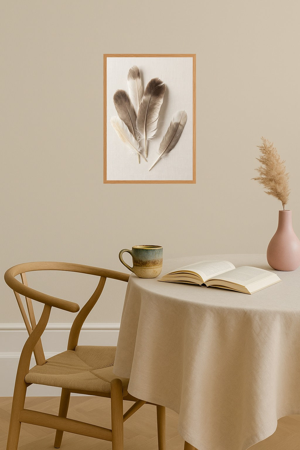 Poster mockup - Single poster in Nordic interior