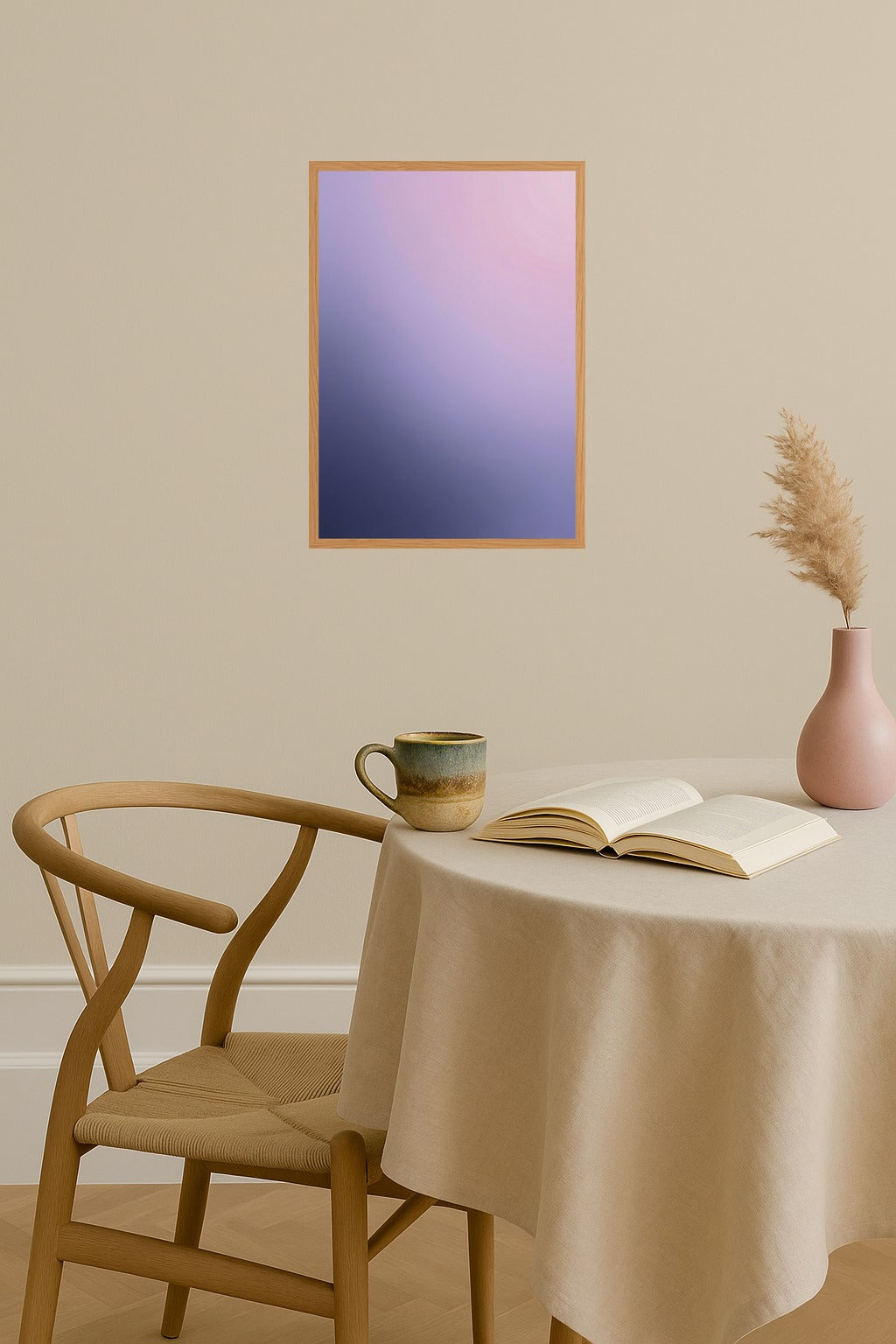 Poster mockup - Single poster in Nordic interior