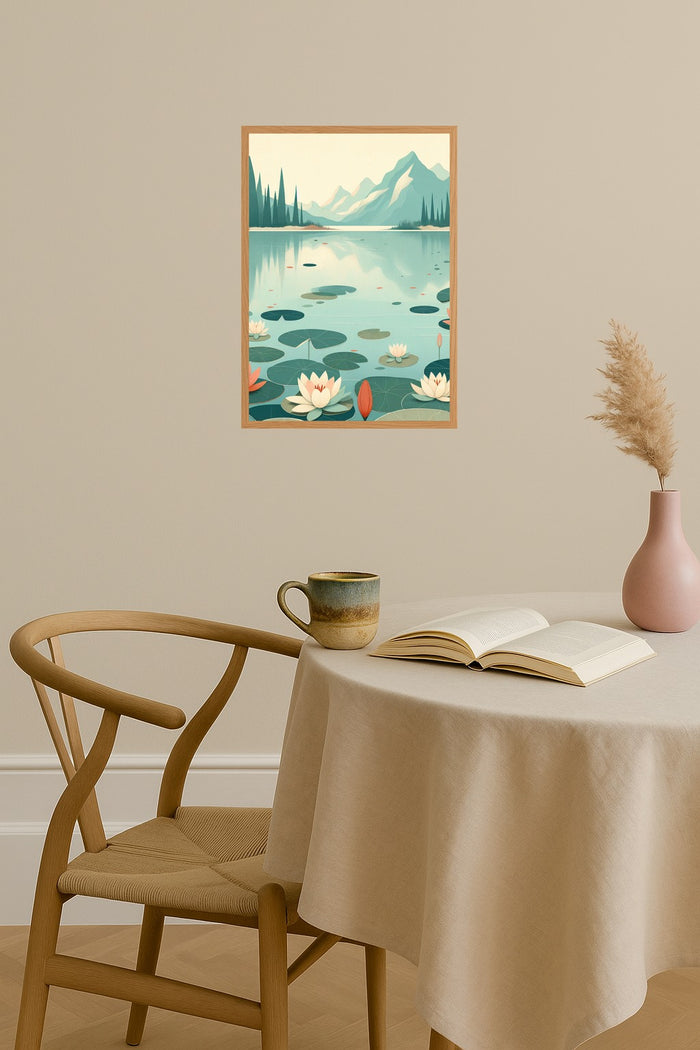 Poster mockup - Single poster in Nordic interior