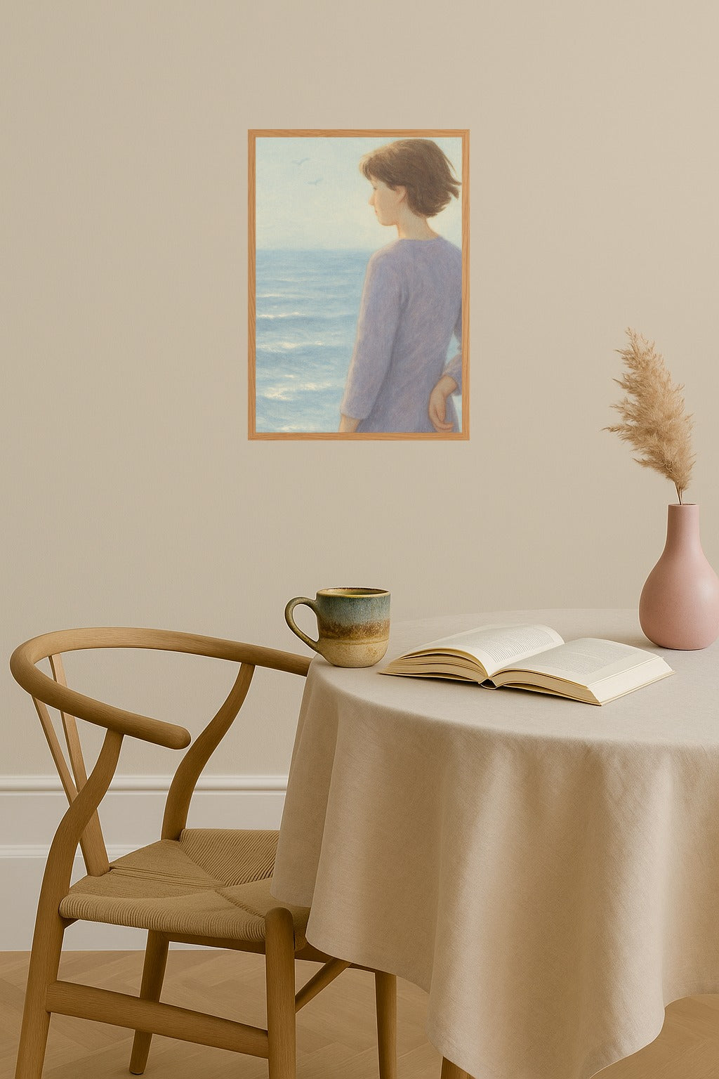 Poster mockup - Single poster in Nordic interior