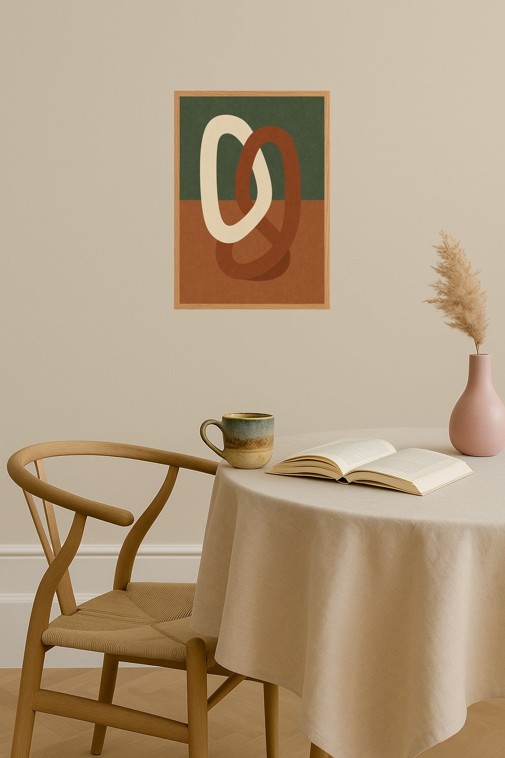 Poster mockup - Single poster in Nordic interior