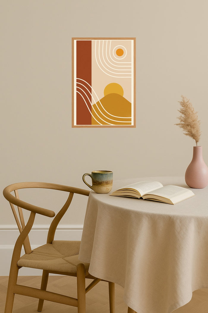 Poster mockup - Single poster in Nordic interior