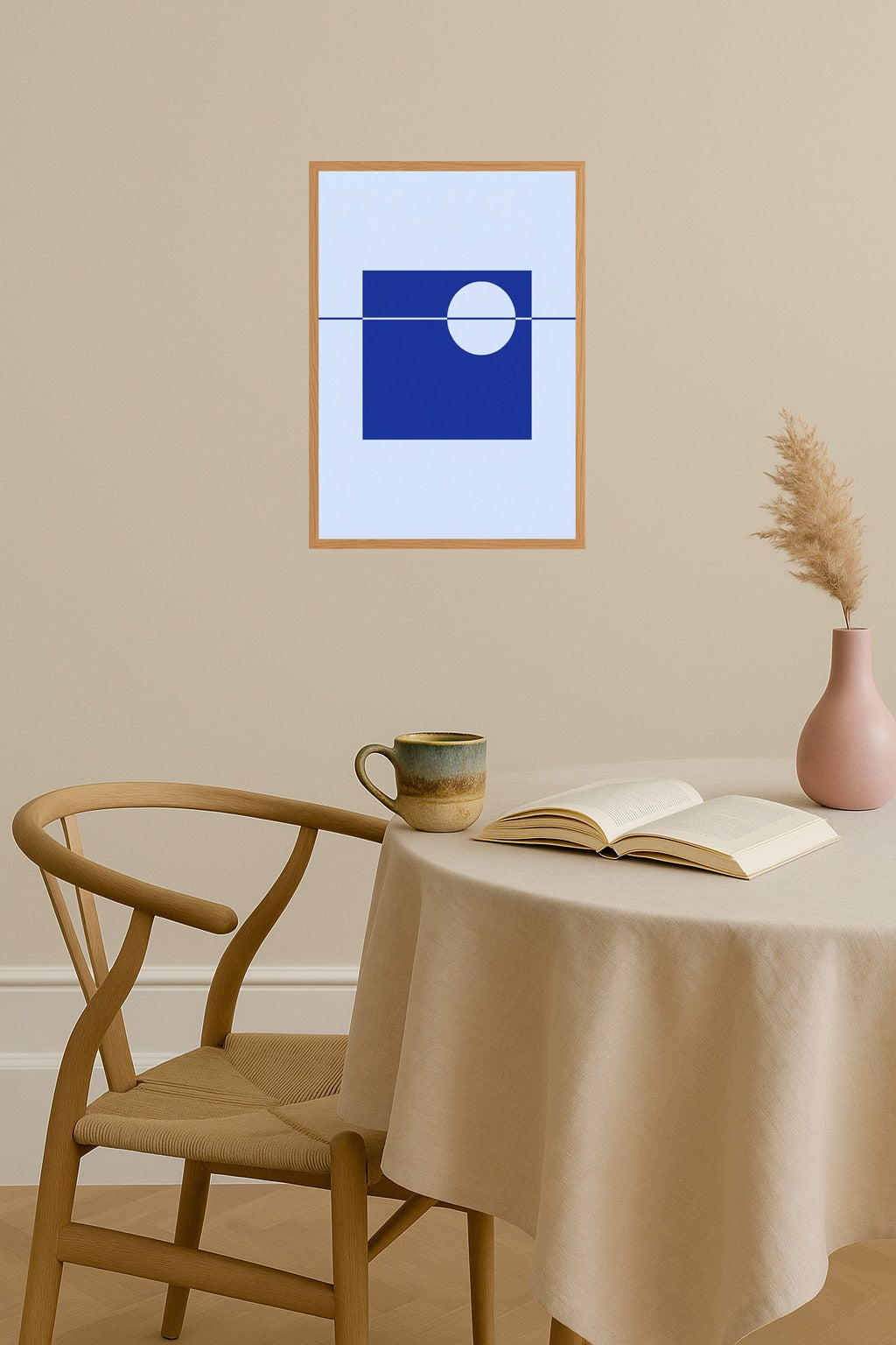 Poster mockup - Single poster in Nordic interior