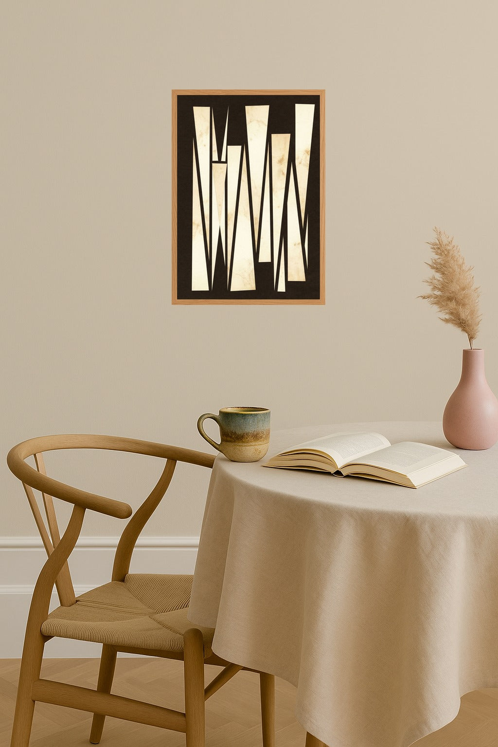 Poster mockup - Single poster in Nordic interior