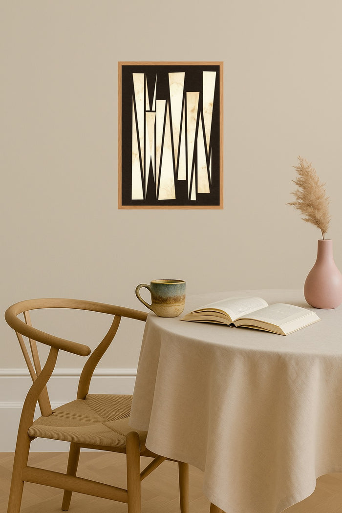Poster mockup - Single poster in Nordic interior