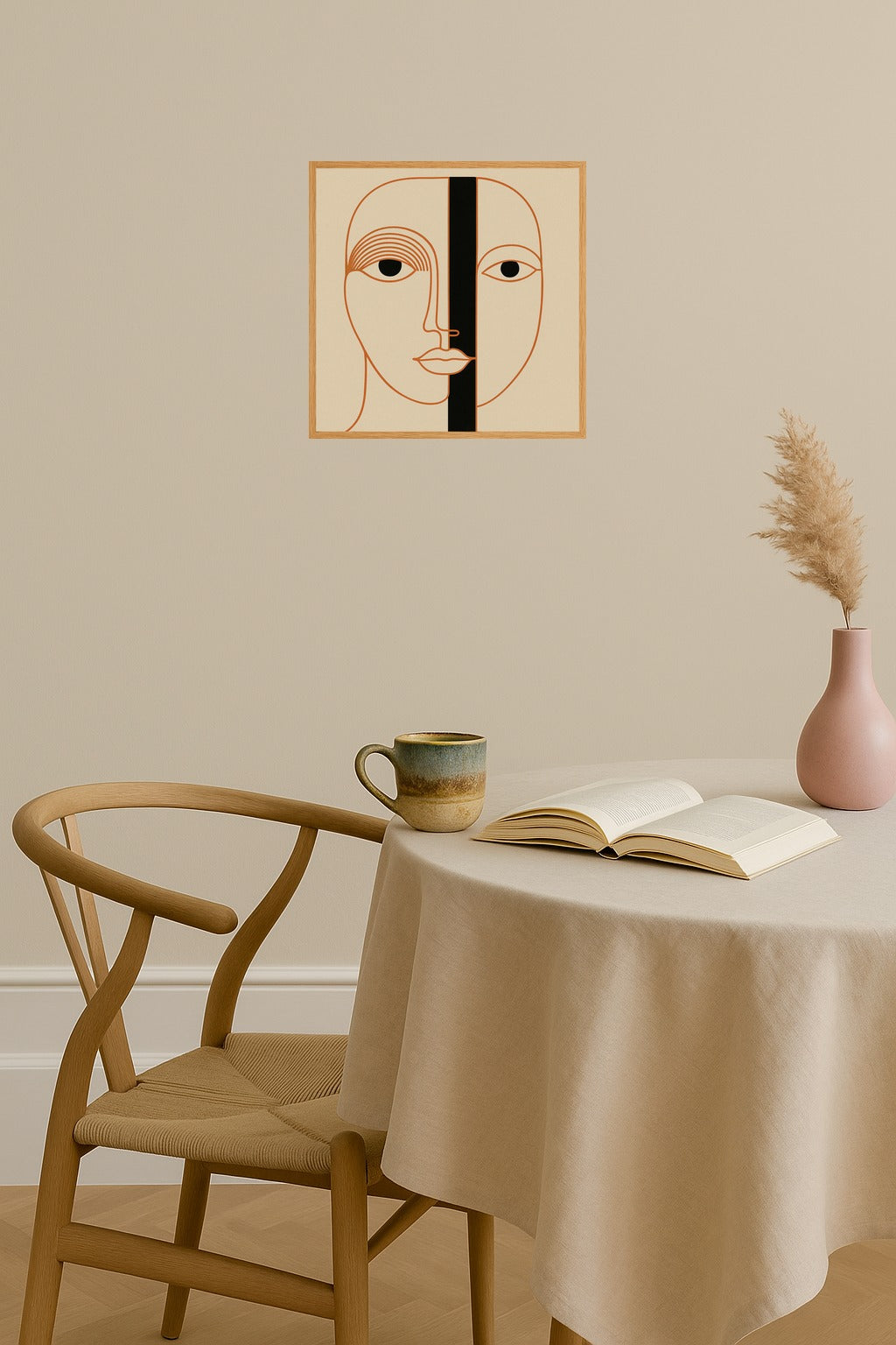 Poster mockup - Single poster in Nordic interior