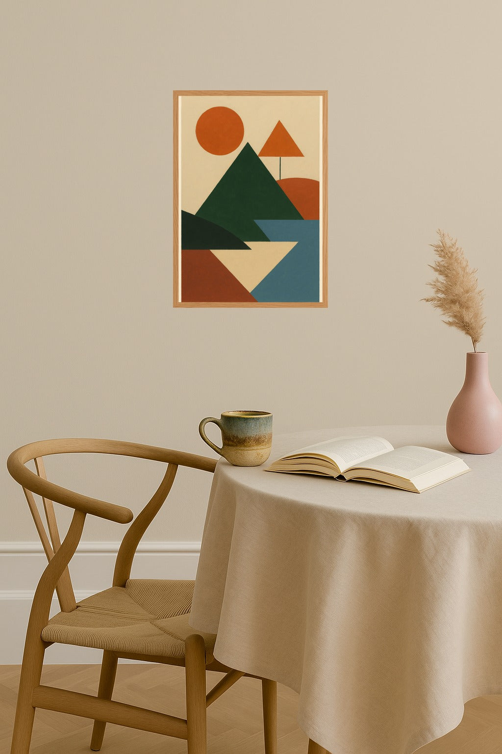 Poster mockup - Single poster in Nordic interior