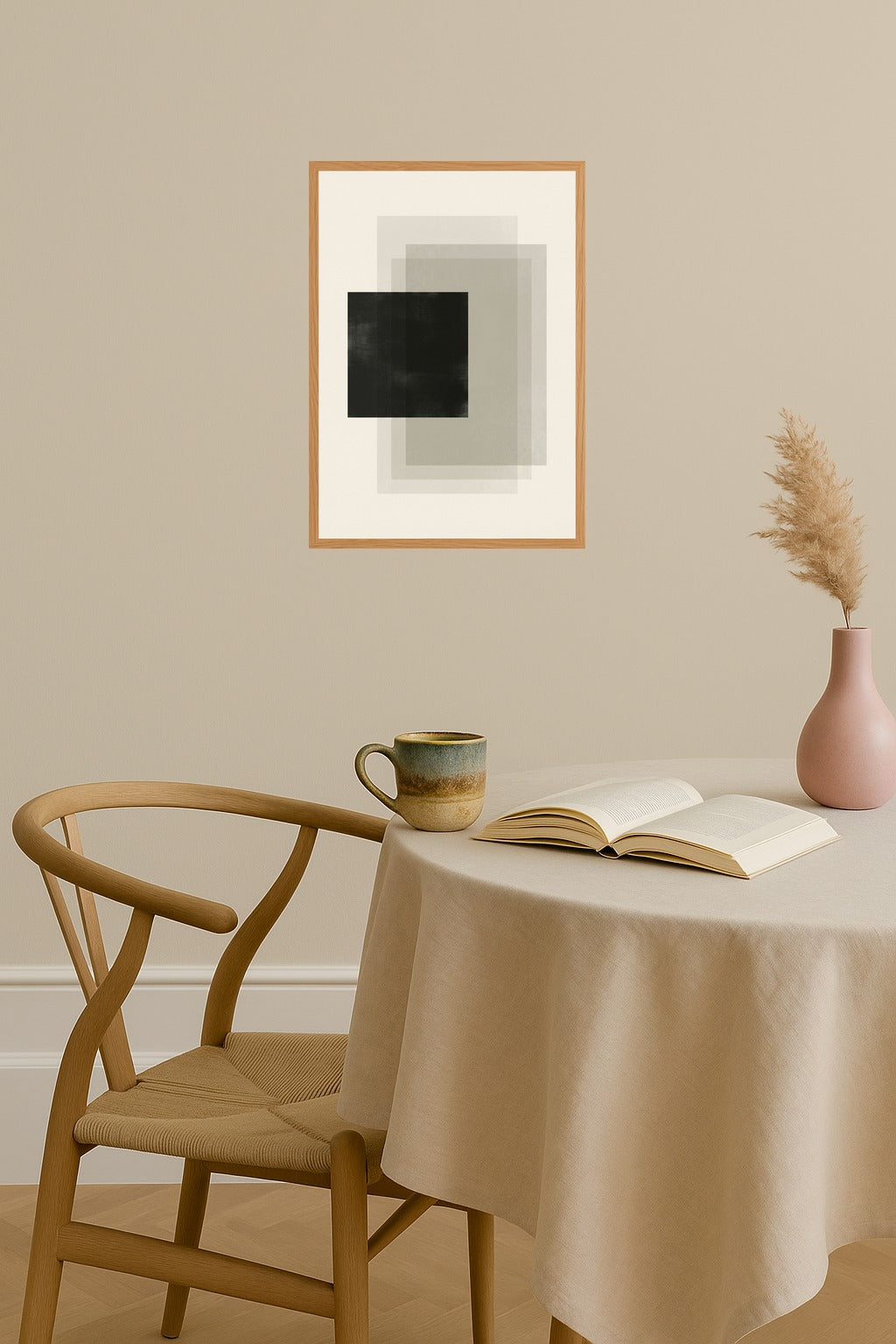 Poster mockup - Single poster in Nordic interior