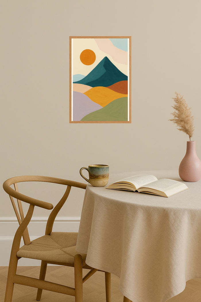 Poster mockup - Single poster in Nordic interior