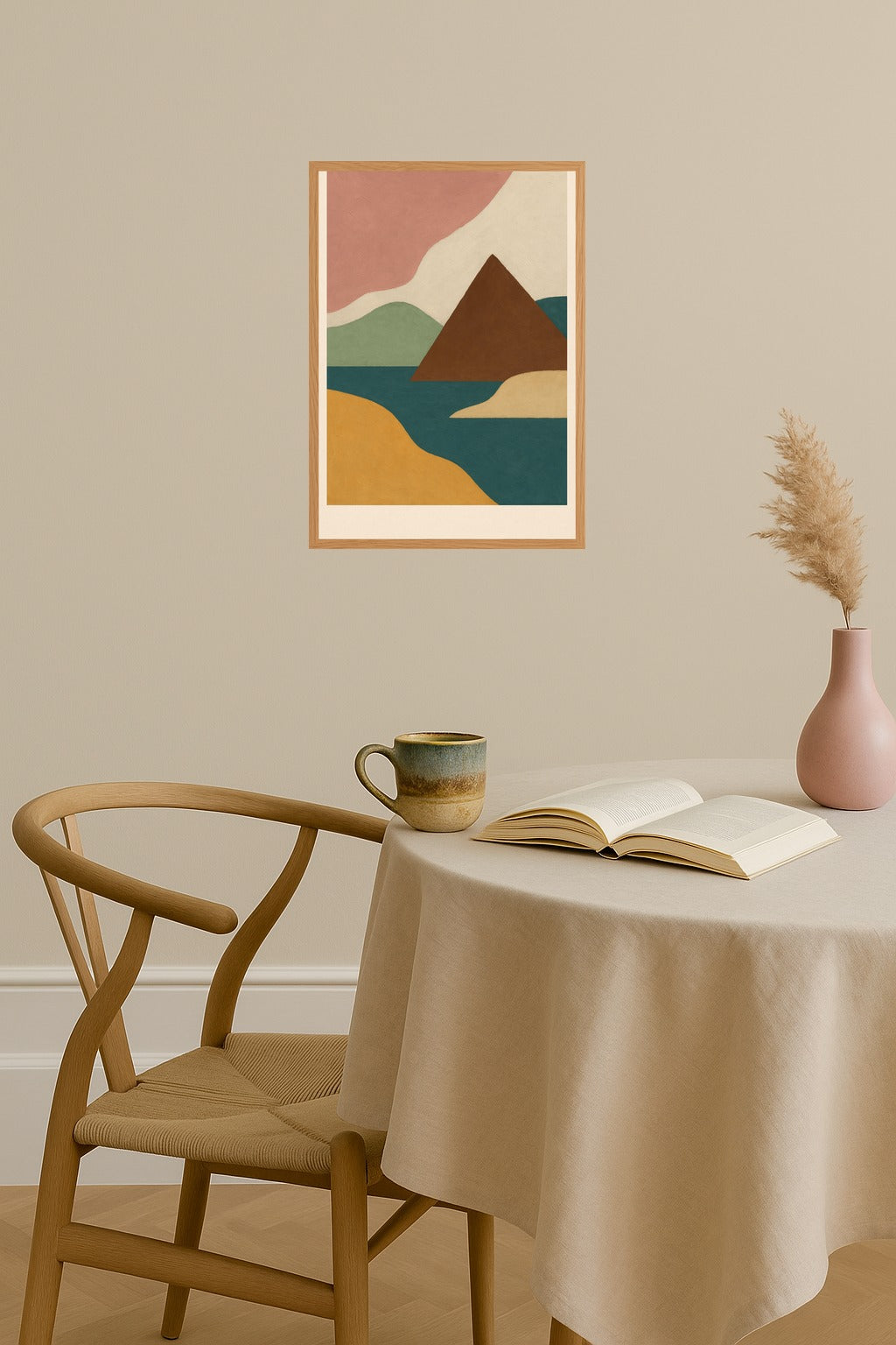 Poster mockup - Single poster in Nordic interior