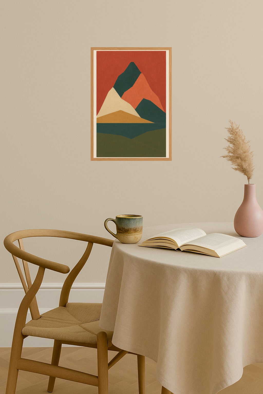 Poster mockup - Single poster in Nordic interior