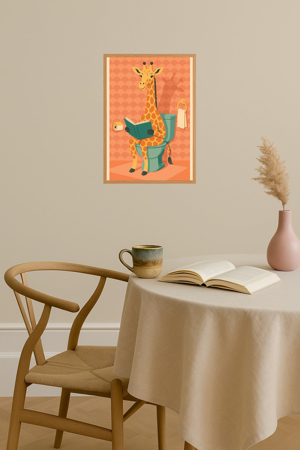 Poster mockup - Single poster in Nordic interior