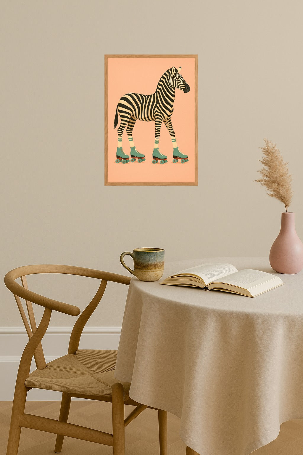 Poster mockup - Single poster in Nordic interior