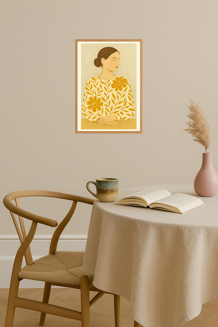 Poster mockup - Single poster in Nordic interior