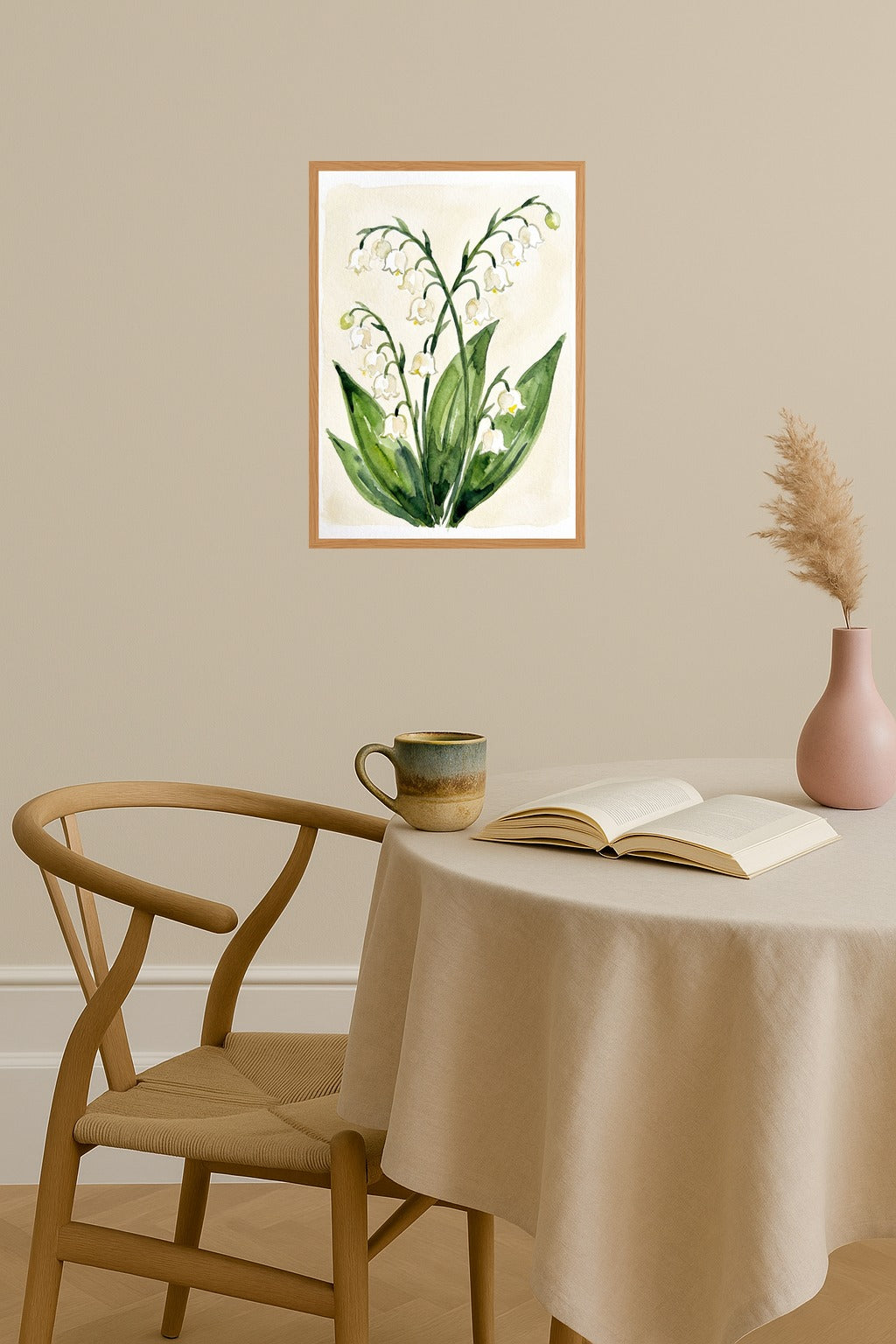 Poster mockup - Single poster in Nordic interior