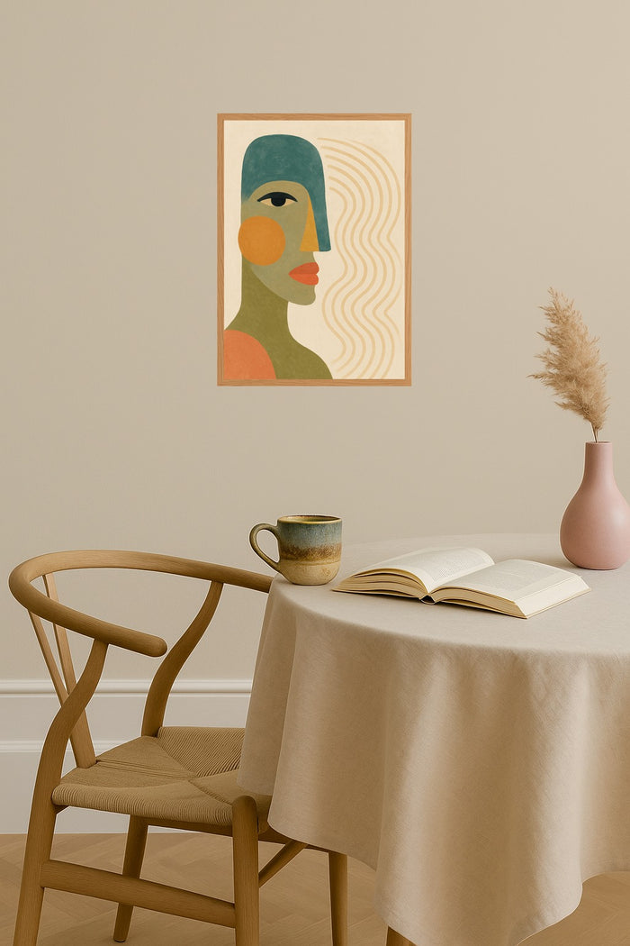 Poster mockup - Single poster in Nordic interior