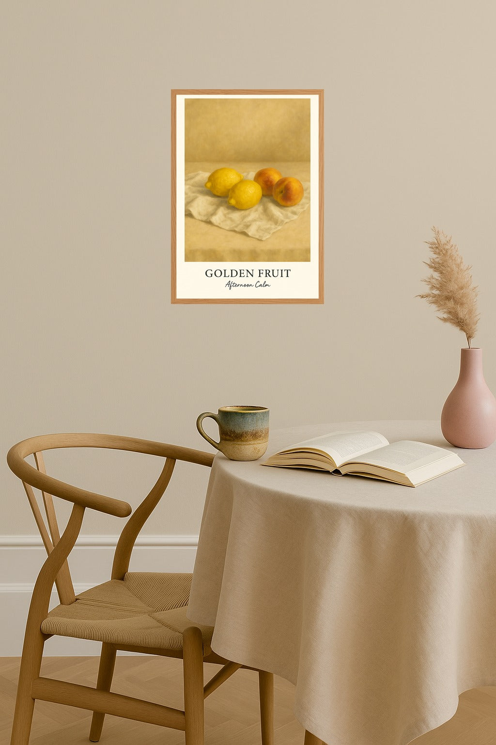 Poster mockup - Single poster in Nordic interior