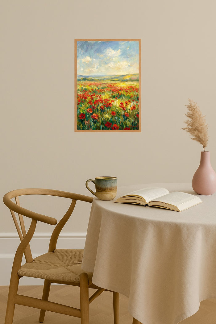 Poster mockup - Single poster in Nordic interior