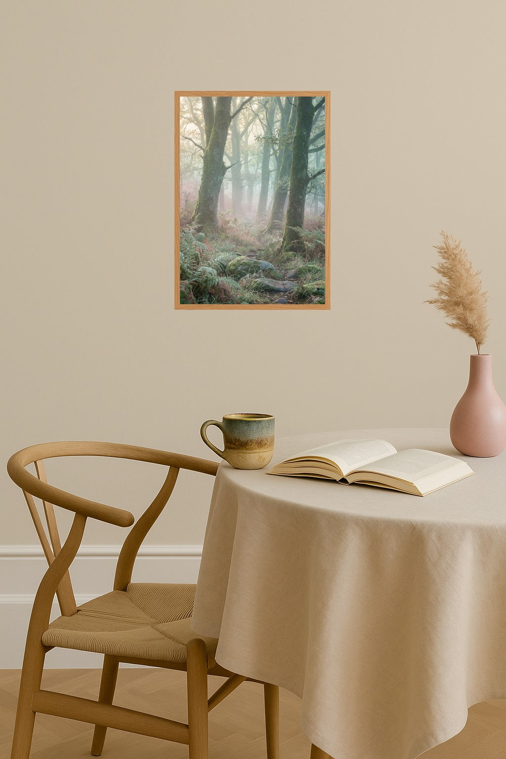 Poster mockup - Single poster in Nordic interior