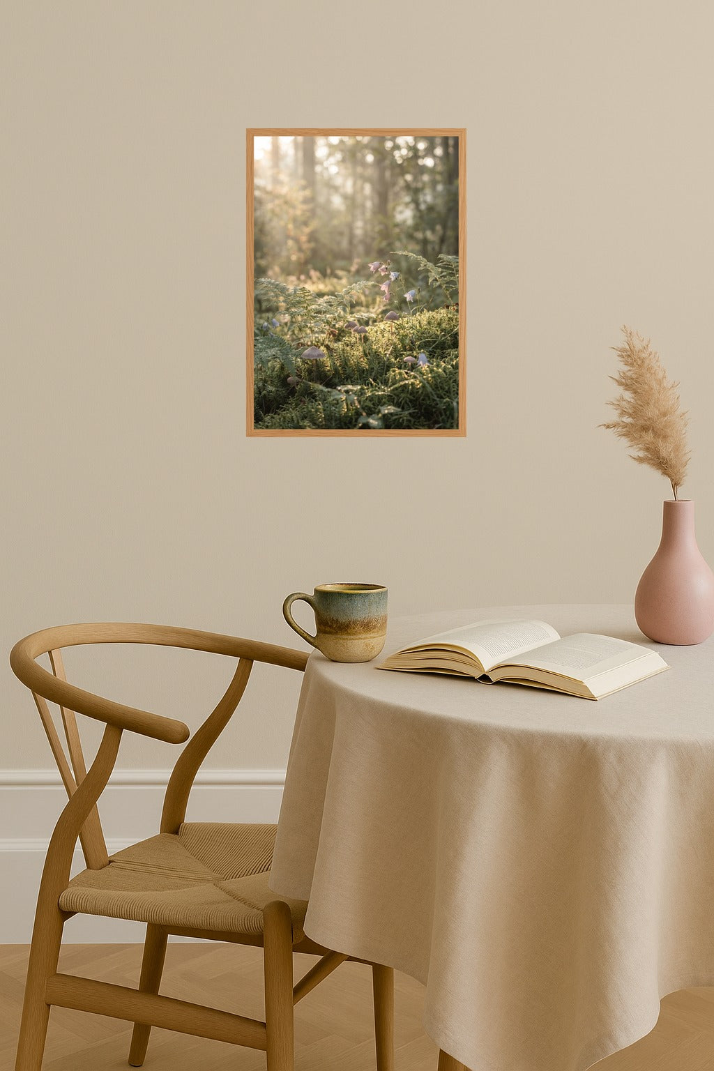 Poster mockup - Single poster in Nordic interior