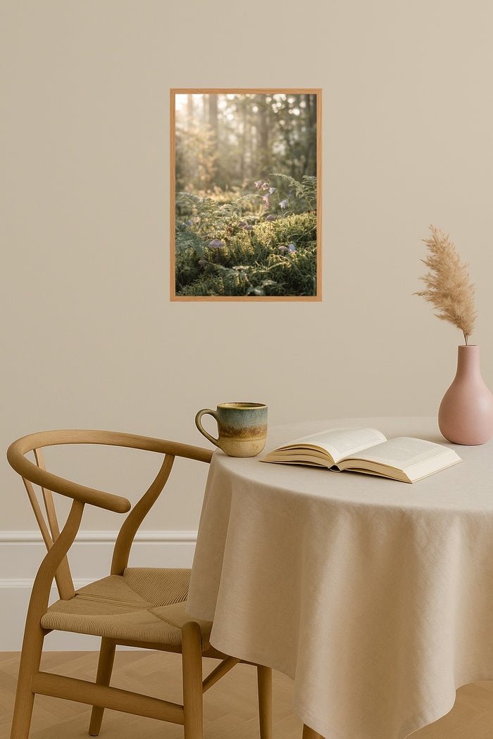 Poster mockup - Single poster in Nordic interior