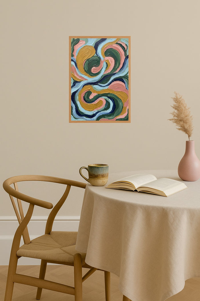 Poster mockup - Single poster in Nordic interior