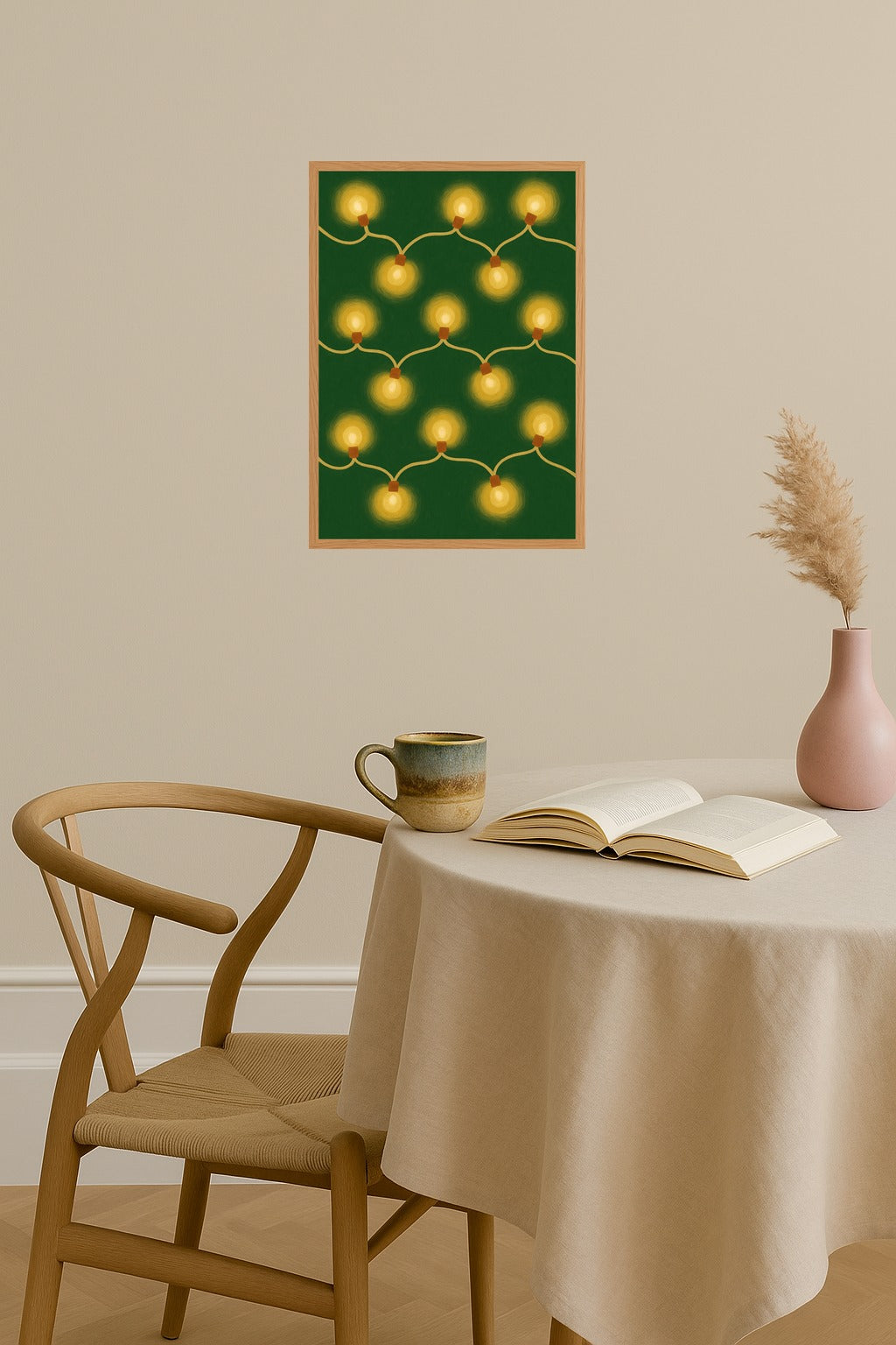 Poster mockup - Single poster in Nordic interior