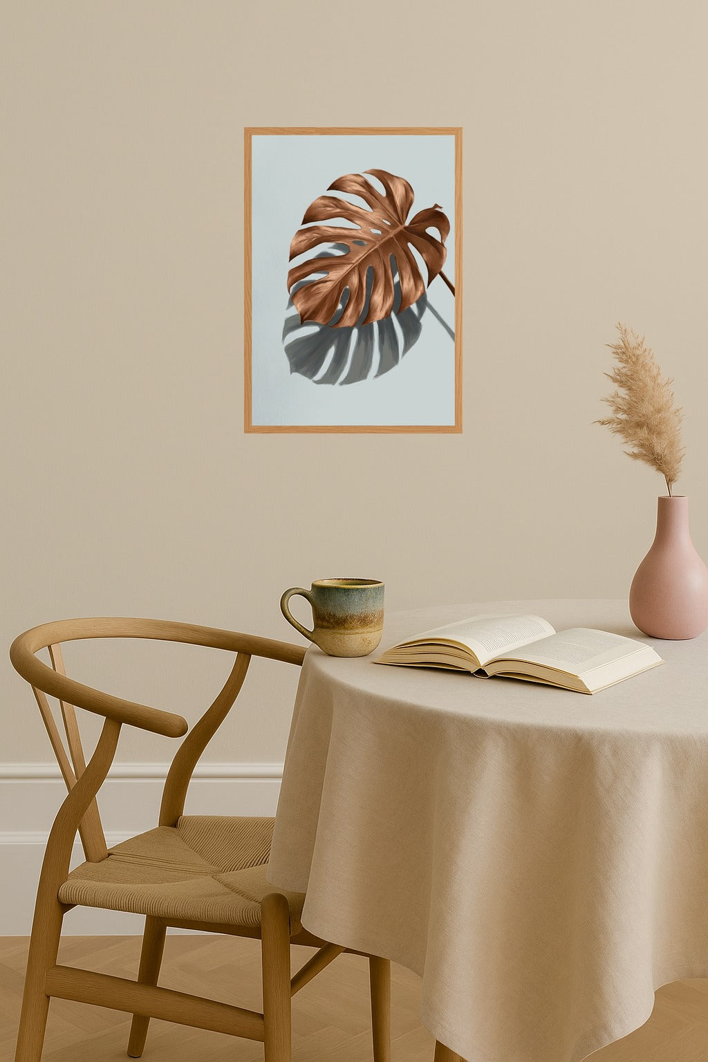 Poster mockup - Single poster in Nordic interior