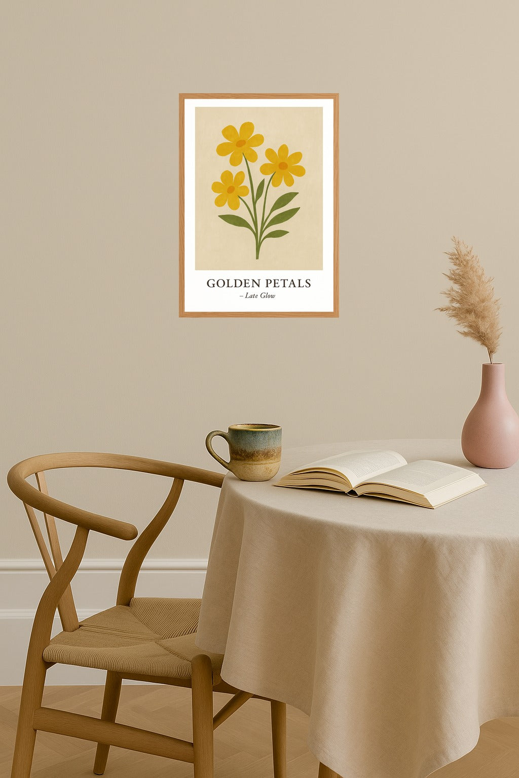 Poster mockup - Single poster in Nordic interior