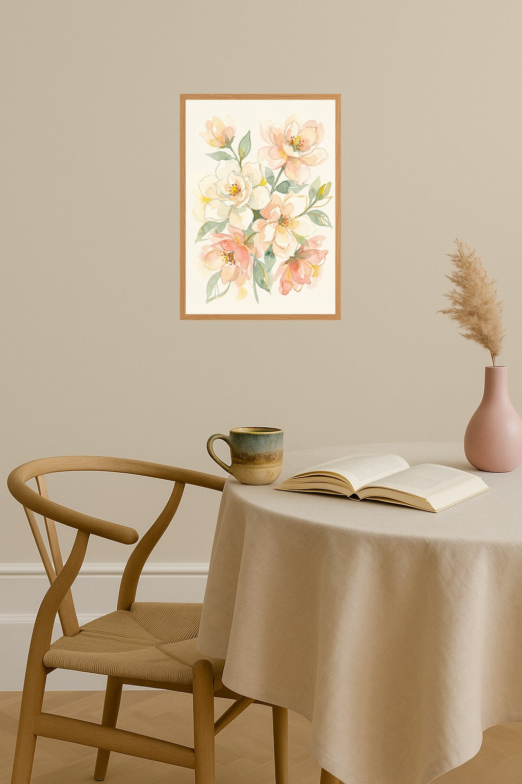 Poster mockup - Single poster in Nordic interior