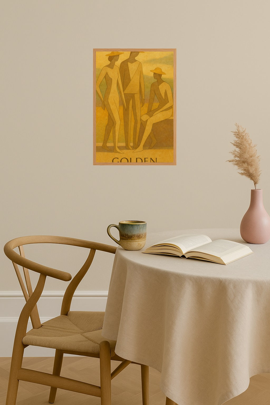 Poster mockup - Single poster in Nordic interior