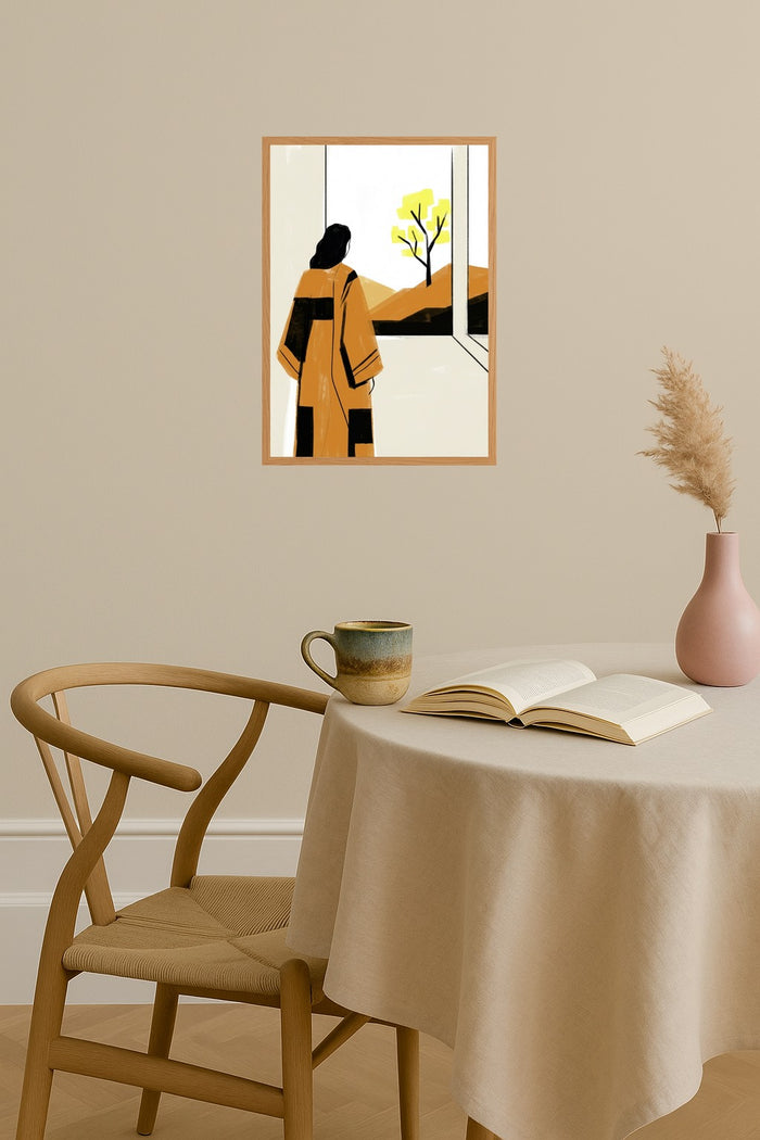 Poster mockup - Single poster in Nordic interior