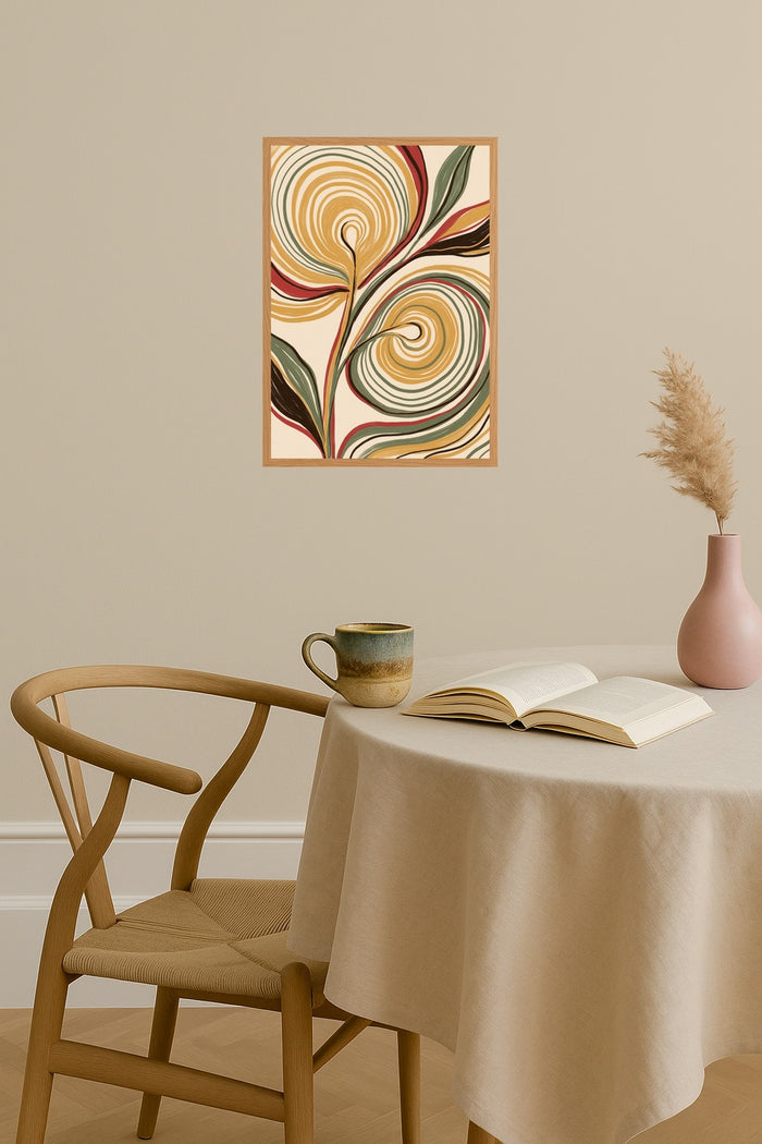Poster mockup - Single poster in Nordic interior