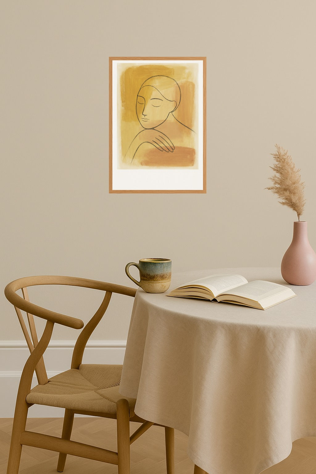 Poster mockup - Single poster in Nordic interior