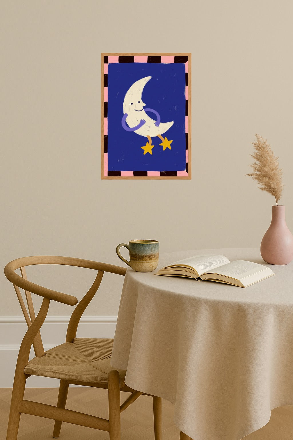 Poster mockup - Single poster in Nordic interior