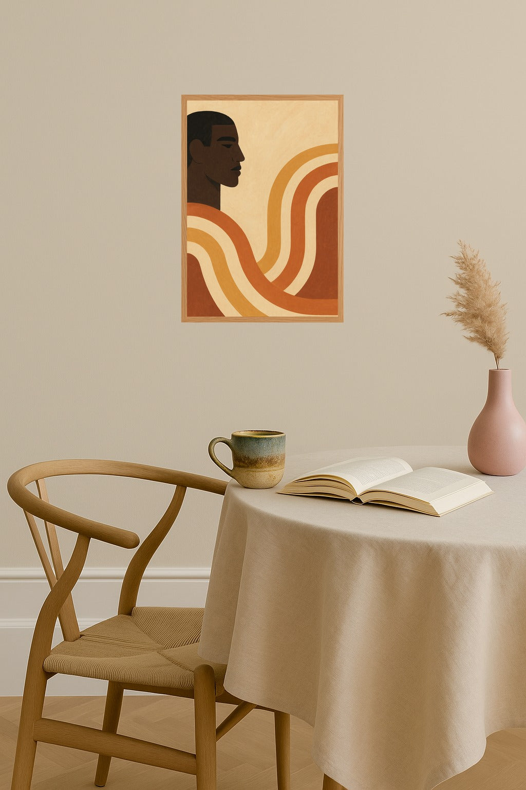 Poster mockup - Single poster in Nordic interior