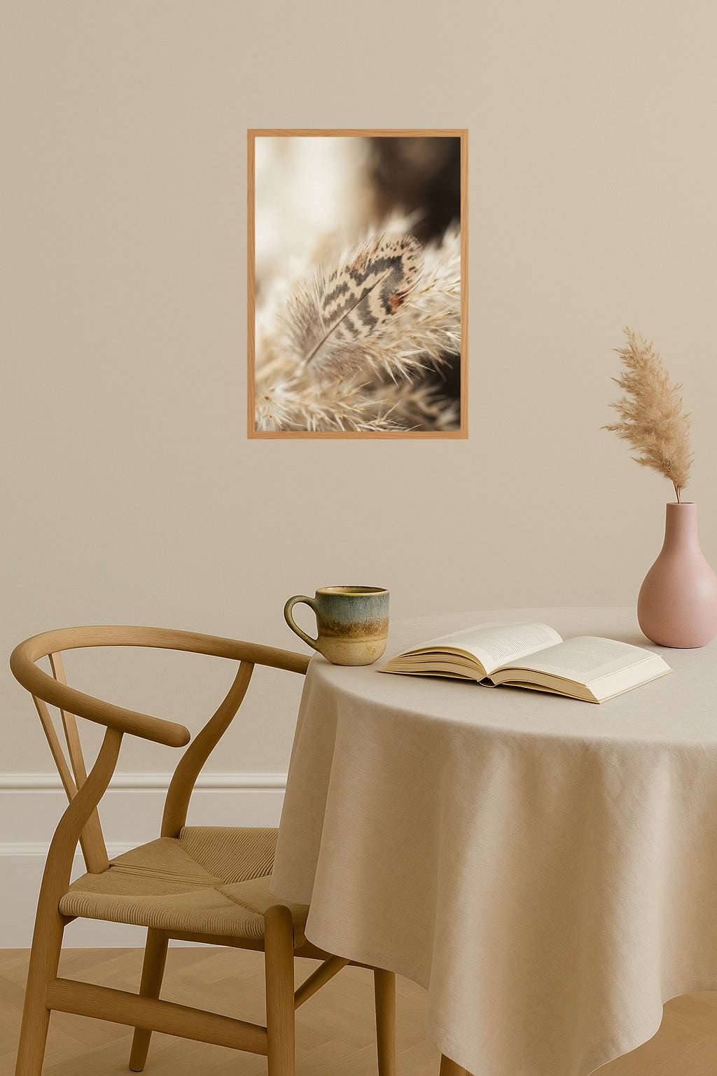 Poster mockup - Single poster in Nordic interior