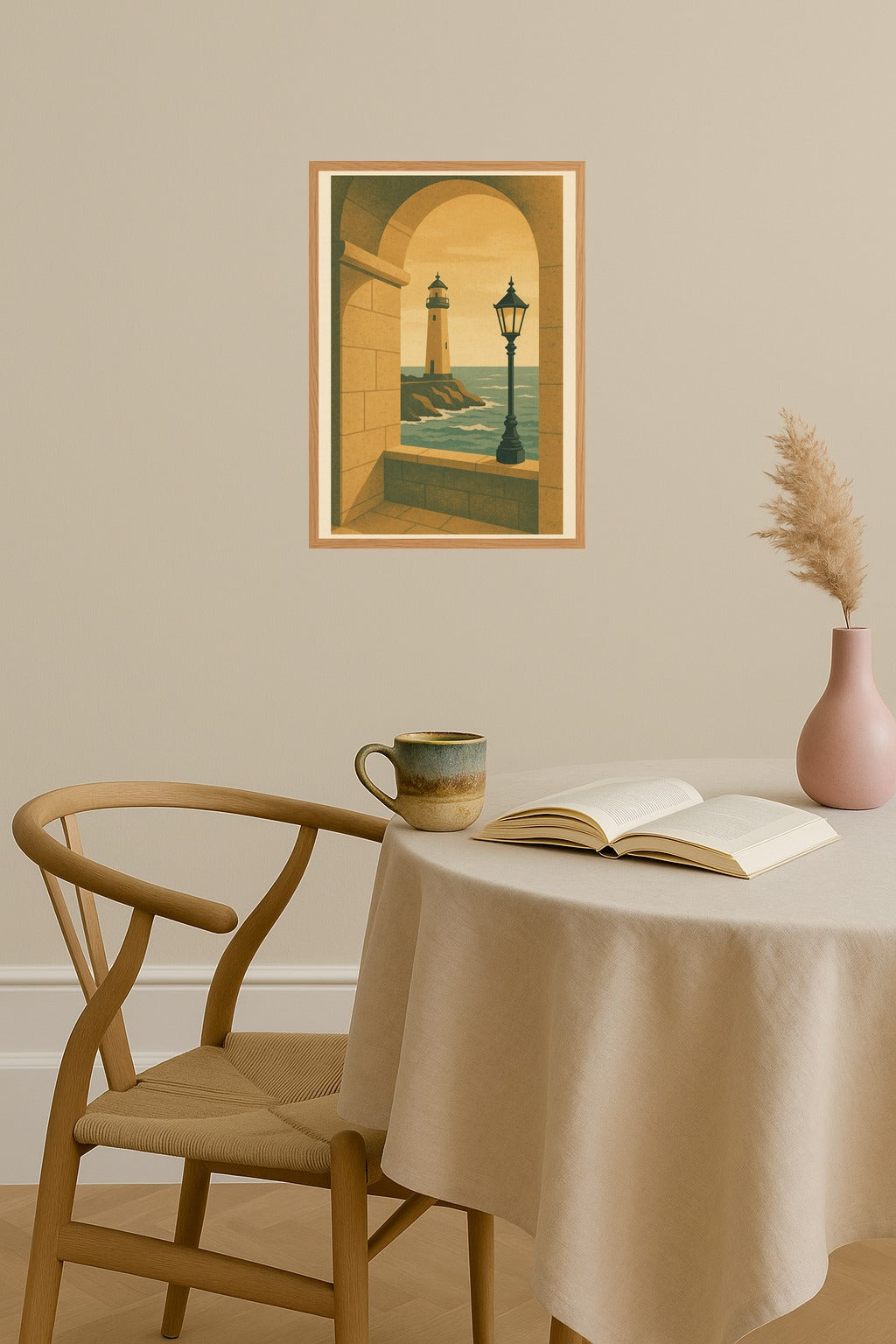 Poster mockup - Single poster in Nordic interior