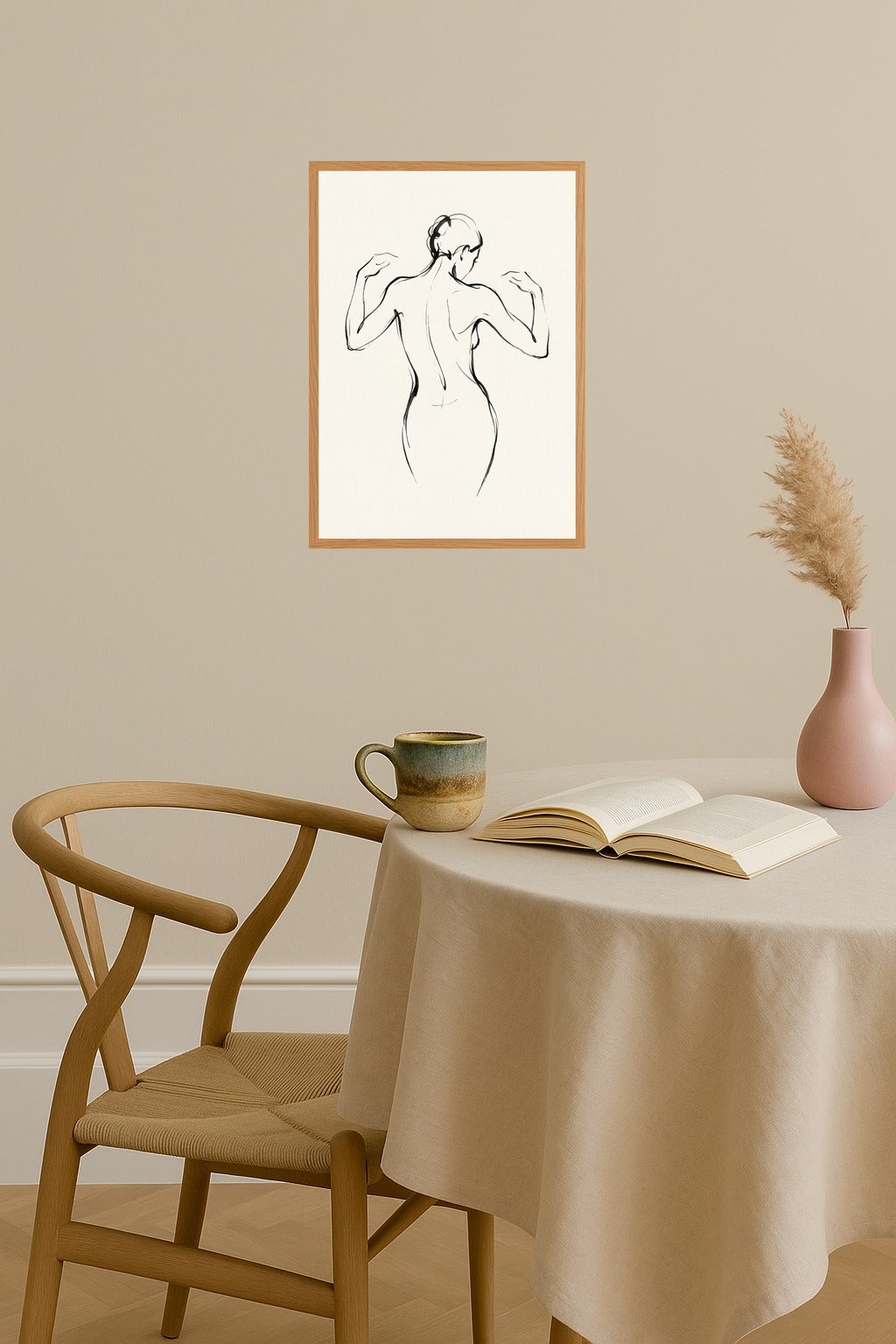 Poster mockup - Single poster in Nordic interior